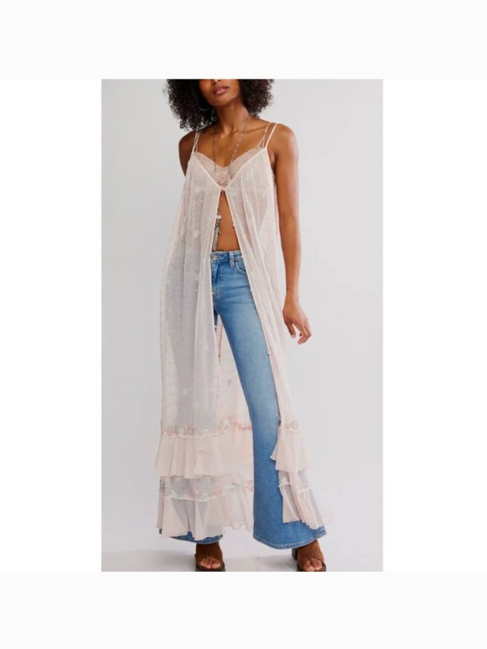 FREE PEOPLE NWT Star Of The Show Midi / Peach Dust - Picture 4 of 13